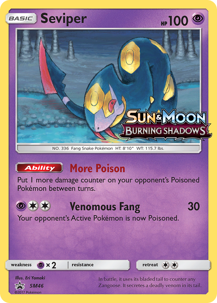 Pokemon | Seviper (SM46) [Sun & Moon: Black Star Promos] | The Nerd Merchant