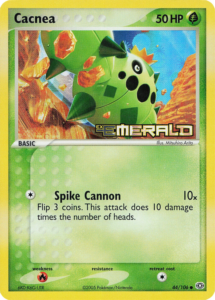 Pokemon | Cacnea (44/106) (Stamped) [EX: Emerald] | The Nerd Merchant