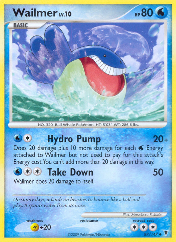 Pokemon | Wailmer (87/147) [Platinum: Supreme Victors] | The Nerd Merchant