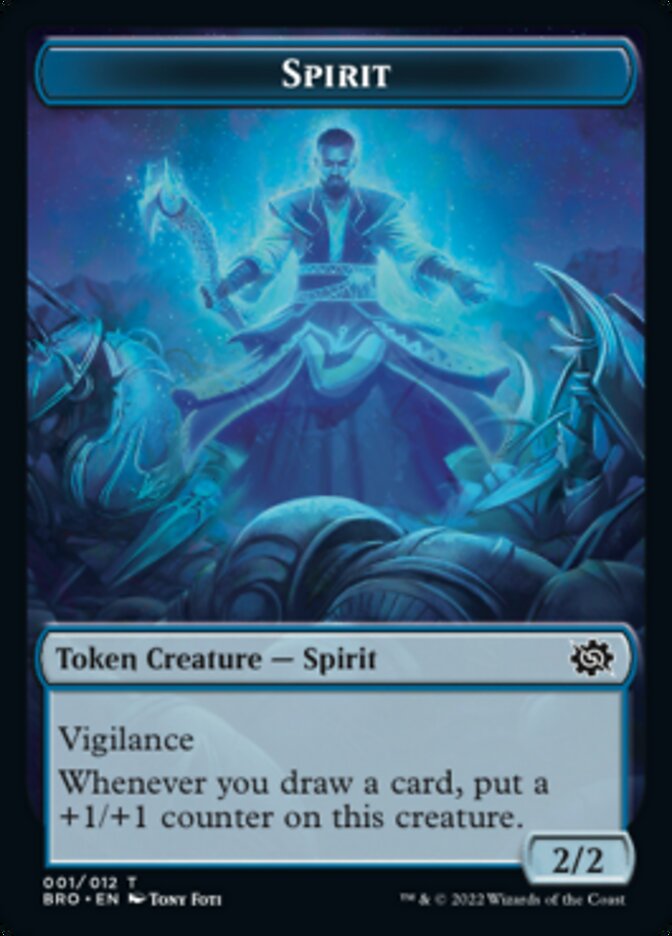 Magic | Spirit Token [The Brothers' War Tokens] | The Nerd Merchant