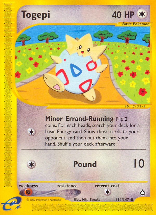 Pokemon | Togepi (114/147) [Aquapolis] | The Nerd Merchant