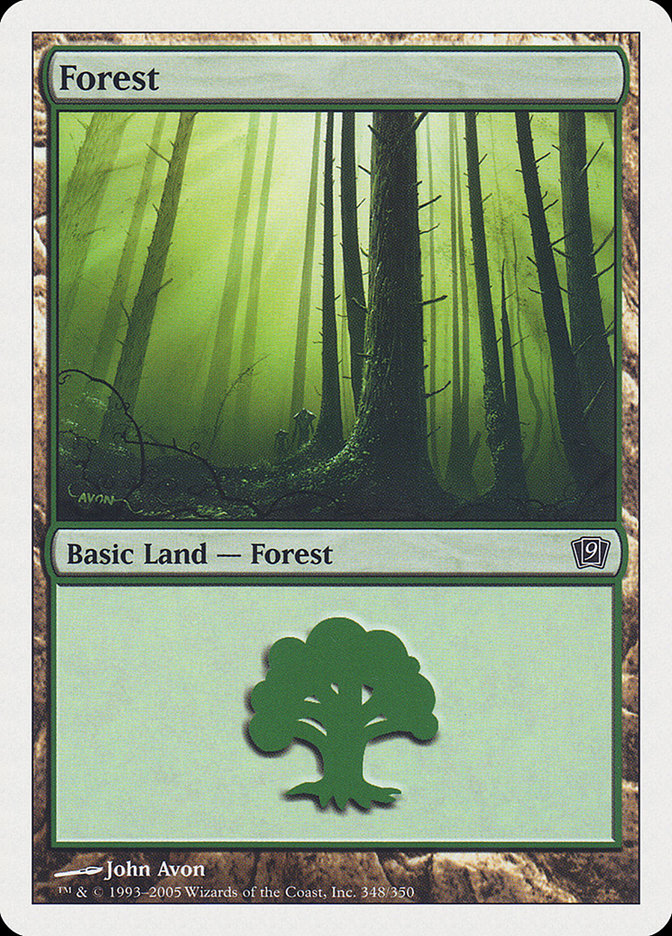 Magic | Forest (348) [Ninth Edition] | The Nerd Merchant