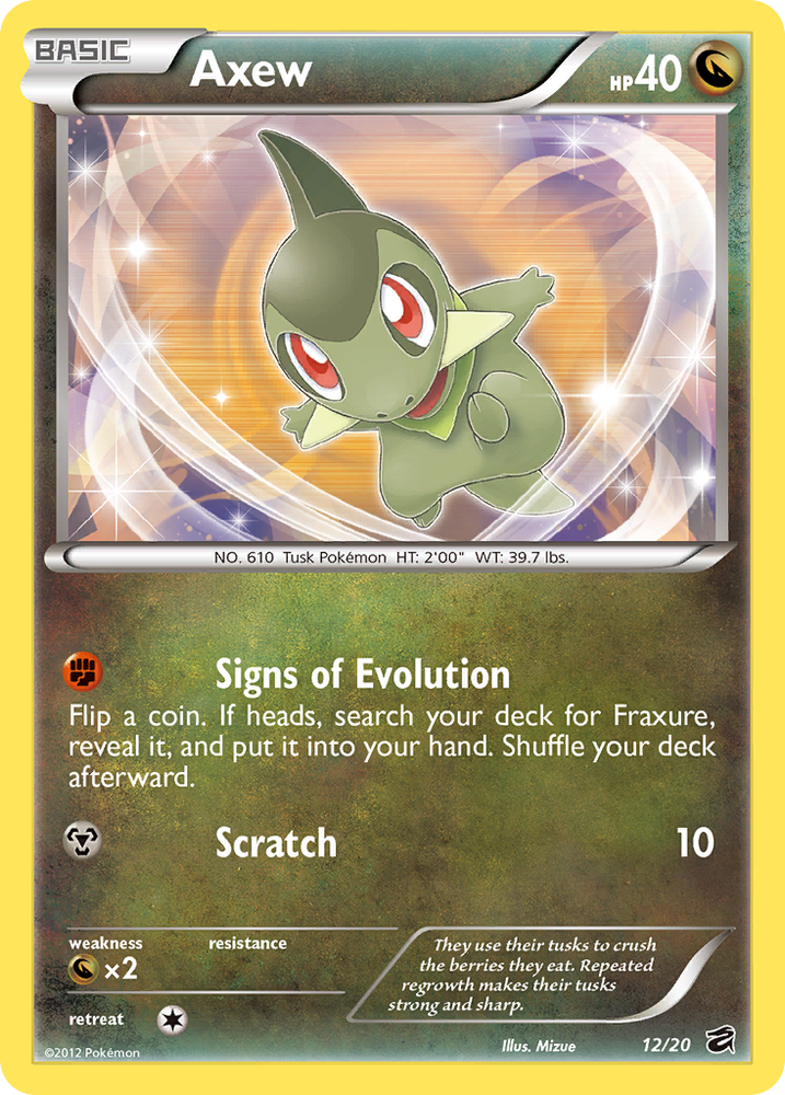 Pokemon | Axew (12/20) [Black & White: Dragon Vault] | The Nerd Mechant