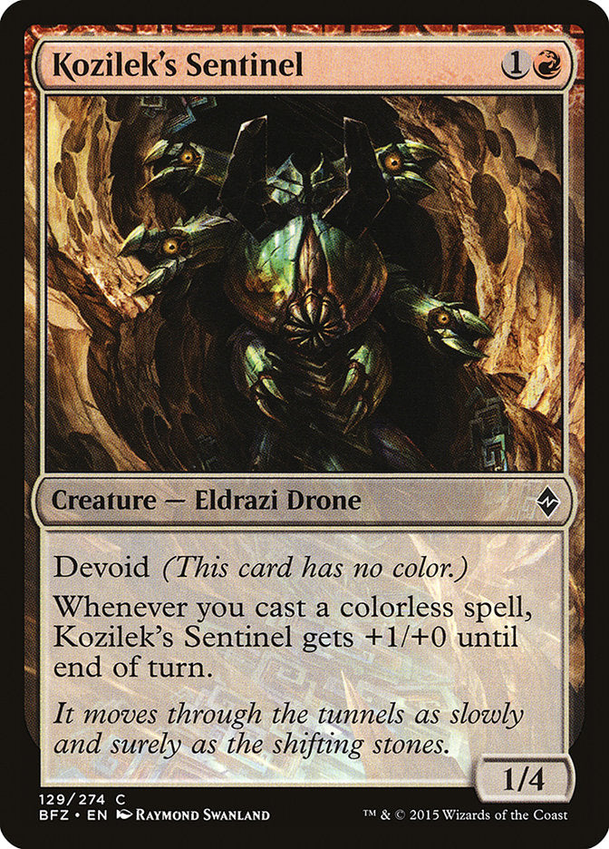 Magic | Kozilek's Sentinel [Battle for Zendikar] | The Nerd Merchant