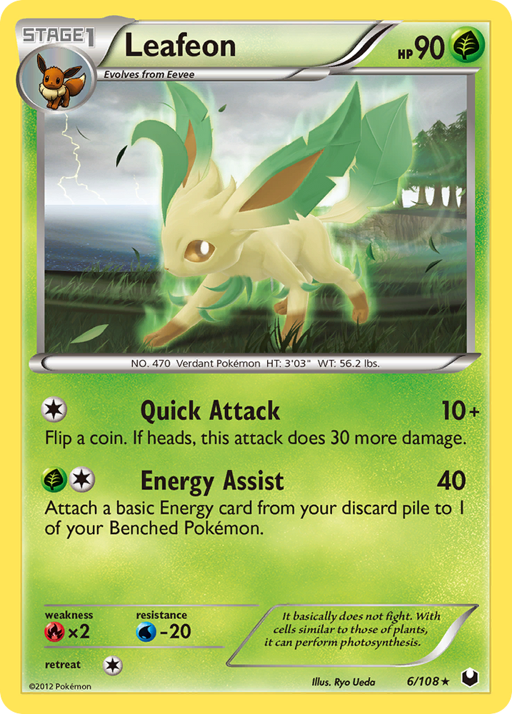 Pokemon | Leafeon (6/108) [Black & White: Dark Explorers] | The Nerd Merchant