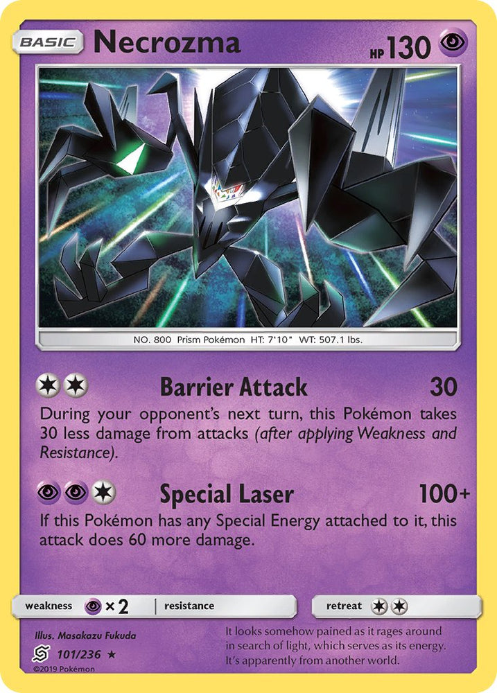 Pokemon | Necrozma (101/236) (Cracked Ice Holo) (Theme Deck Exclusive) [Sun & Moon: Unified Minds] | The Nerd Merchant
