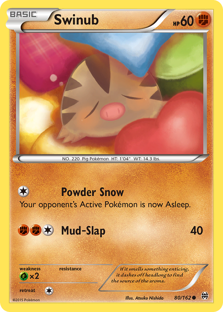 Pokemon | Swinub (80/162) [XY: BREAKthrough] | The Nerd Merchant