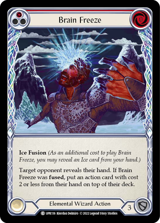 Flesh and Blood TCG | Brain Freeze (Red) [UPR116] (Uprising)  Rainbow Foil | The Nerd Merchant