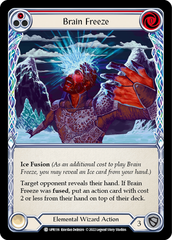 Flesh and Blood TCG | Brain Freeze (Red) [UPR116] (Uprising)  Rainbow Foil | The Nerd Merchant
