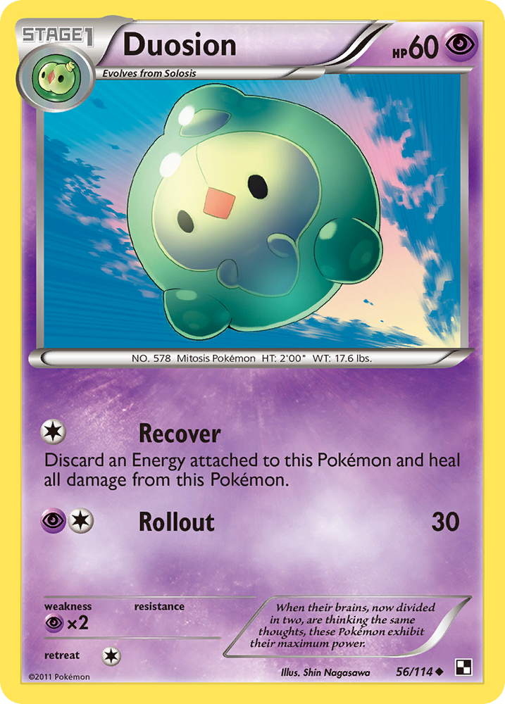 Pokemon | Duosion (56/114) [Black & White: Base Set] | The Nerd Merchant