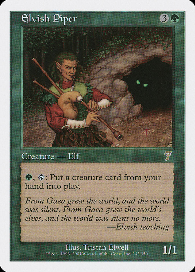 Magic | Elvish Piper [Seventh Edition] | The Nerd Merchant