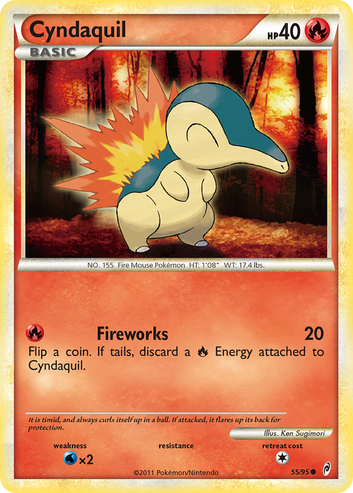 Pokemon | Cyndaquil (55/95) [HeartGold & SoulSilver: Call of Legends] | The Nerd Merchant