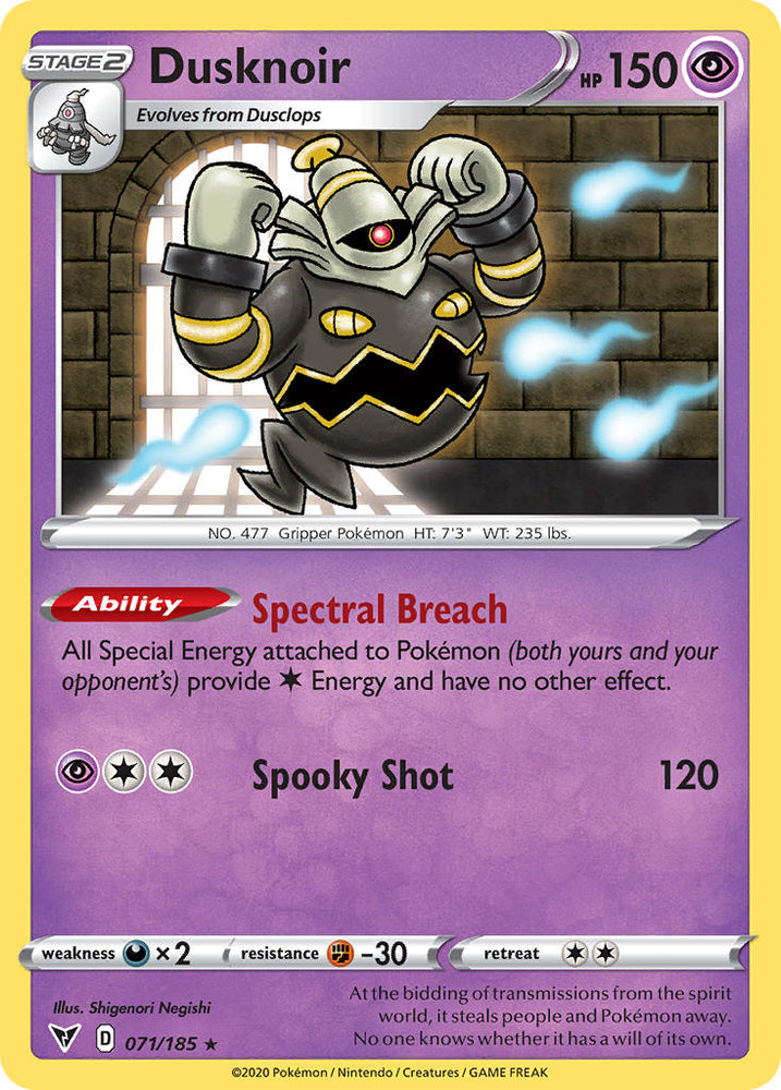 Pokemon | Dusknoir (071/185) [Sword & Shield: Vivid Voltage] | The Nerd Merchant