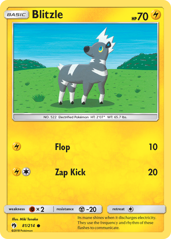 Pokemon | Blitzle (81/214) [Sun & Moon: Lost Thunder] | The Nerd Merchant