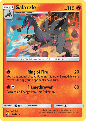 Pokemon | Salazzle (14/70) [Sun & Moon: Dragon Majesty] | The Nerd Merchant