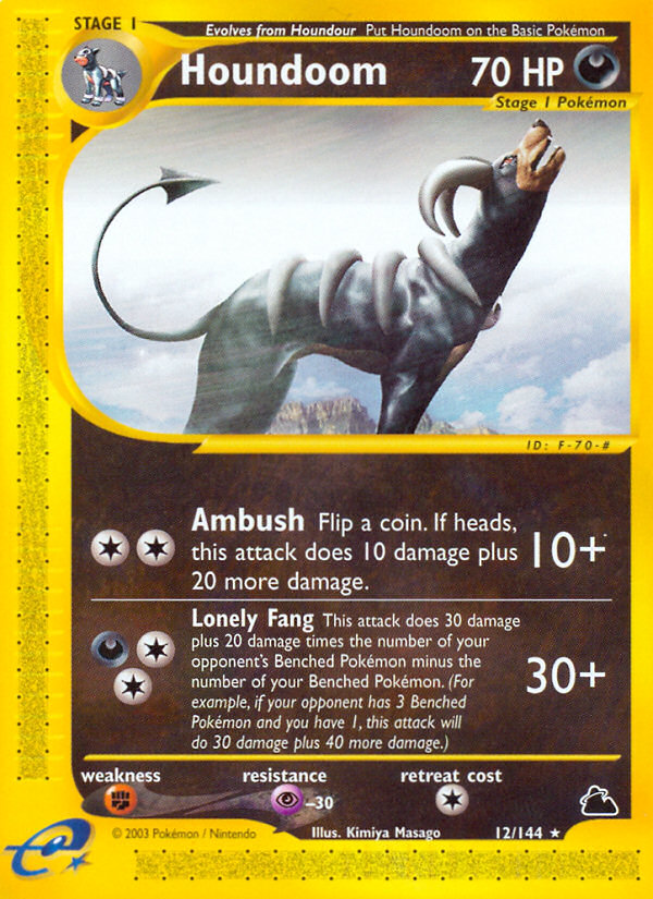 Pokemon | Houndoom (12/144) [Skyridge] | The Nerd Merchant