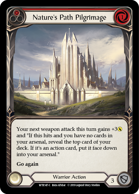 Flesh and Blood TCG | Nature's Path Pilgrimage (Red) [WTR147-C] (Welcome to Rathe)  Alpha Print Normal | The Nerd Merchant