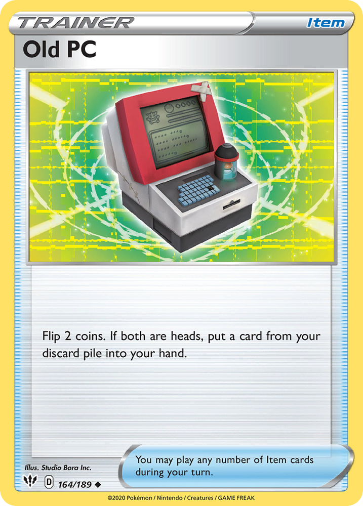 Pokemon | Old PC (164/189) [Sword & Shield: Darkness Ablaze] | The Nerd Merchant