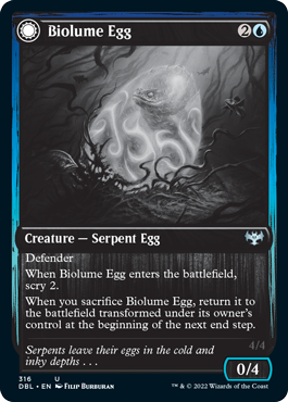 Magic | Biolume Egg // Biolume Serpent [Innistrad: Double Feature] | The Nerd Merchant