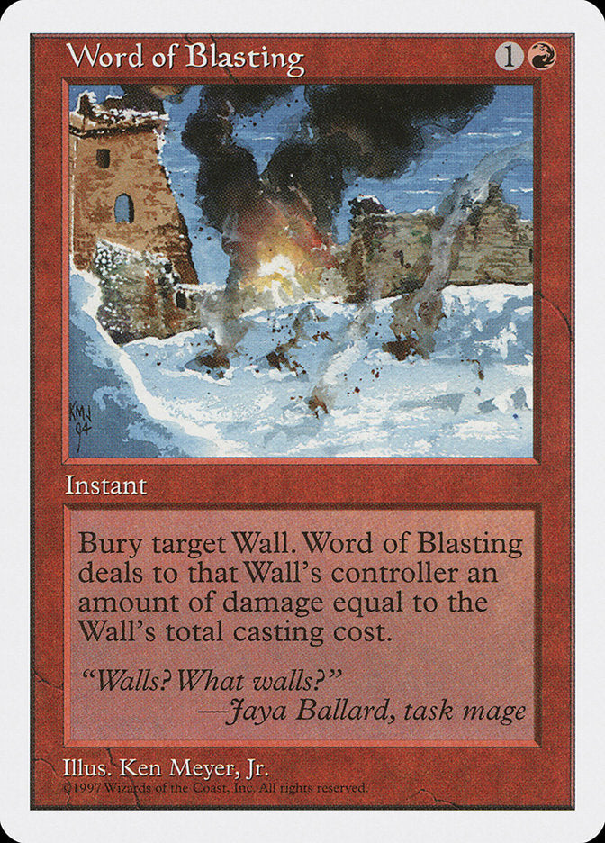 Magic | Word of Blasting [Fifth Edition] | The Nerd Merchant