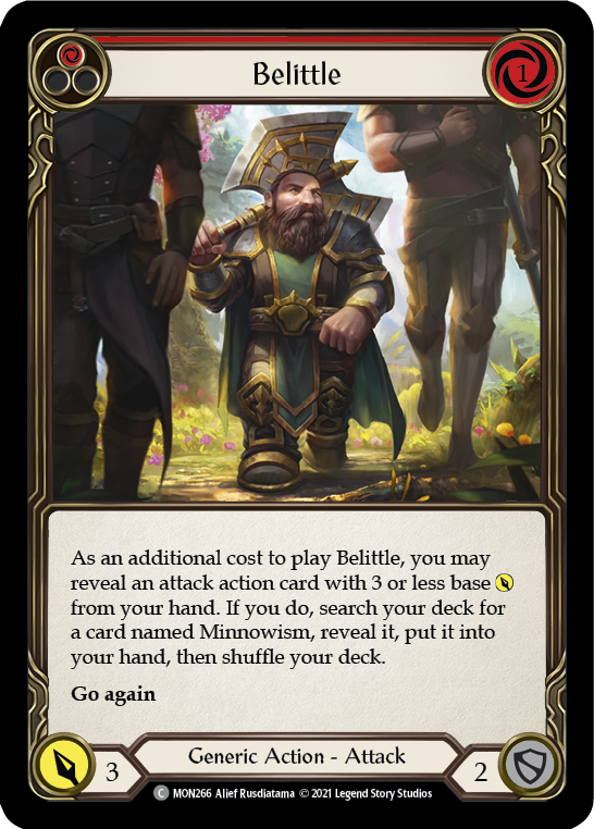 Flesh and Blood TCG | Belittle (Red) [MON266] (Monarch)  1st Edition Normal | The Nerd Merchant