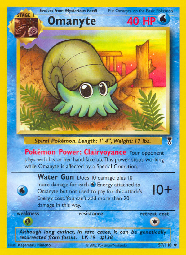 Pokemon | Omanyte (57/110) [Legendary Collection] | The Nerd Merchant