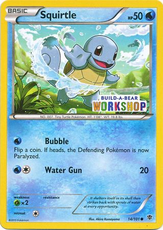 Pokemon | Squirtle (14/101) (Build A Bear Workshop Exclusive) [Black & White: Plasma Blast] | The Nerd Merchant