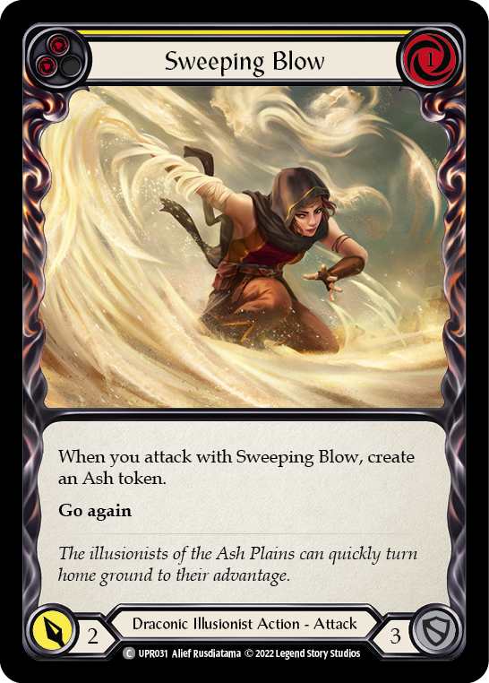 Flesh and Blood TCG | Sweeping Blow (Yellow) [UPR031] (Uprising)  Rainbow Foil | The Nerd Merchant