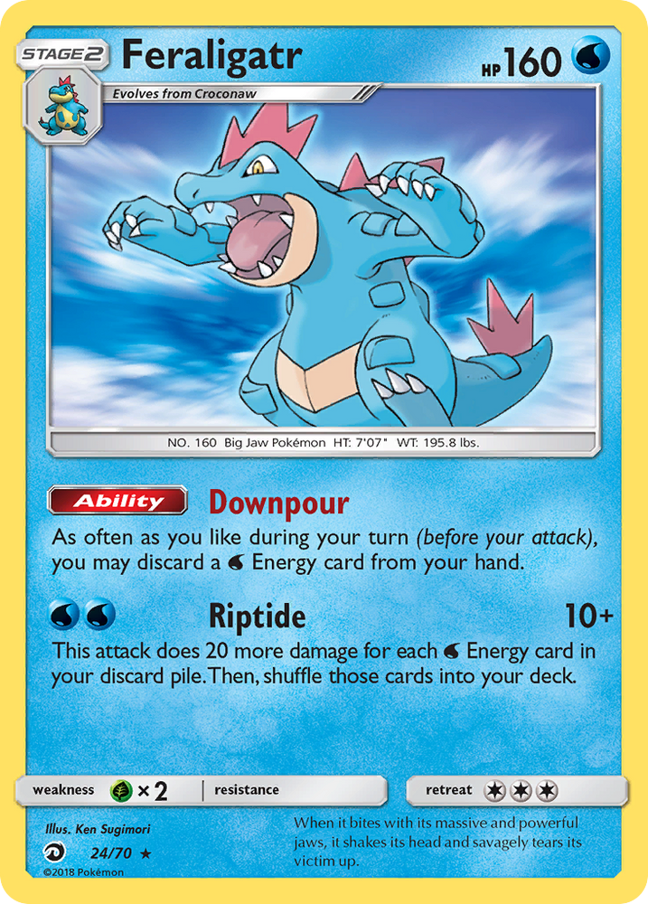 Pokemon | Feraligatr (24/70) [Sun & Moon: Dragon Majesty] | The Nerd Merchant