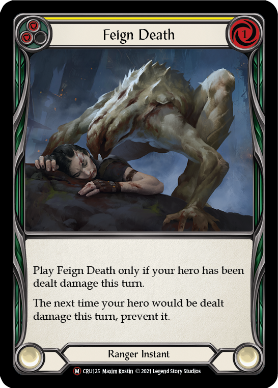 Flesh and Blood TCG | Feign Death [U-CRU125] (Crucible of War Unlimited)  Unlimited Normal | The Nerd Merchant
