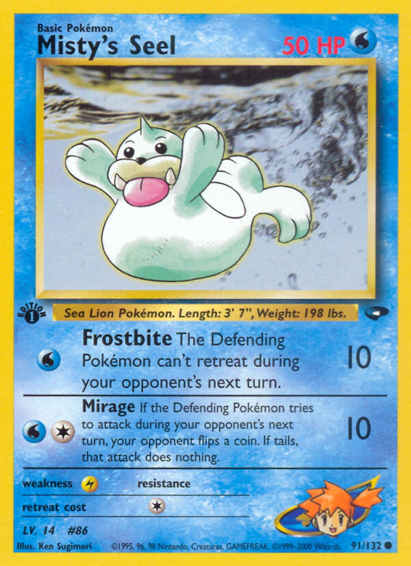 Pokemon | Misty's Seel (91/132) [Gym Challenge 1st Edition] | The Nerd Merchant