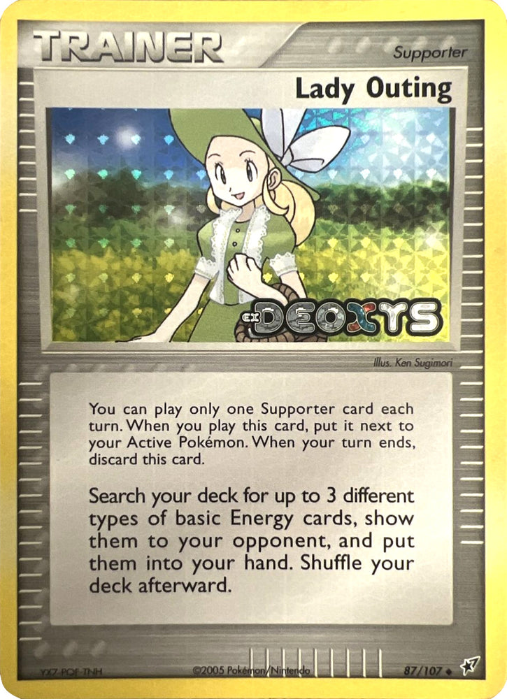 Pokemon | Lady Outing (87/107) (Stamped) [EX: Deoxys] | The Nerd Merchant