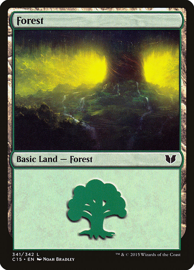 Magic | Forest (341) [Commander 2015] | The Nerd Merchant