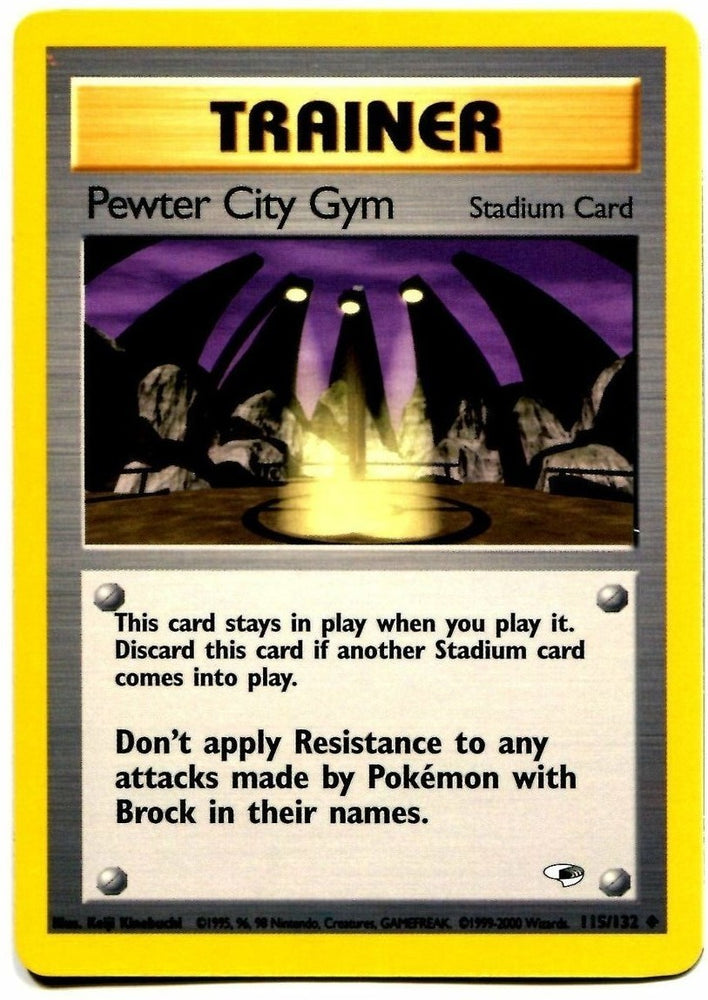Pokemon | Pewter City Gym (115/132) [Gym Heroes Unlimited] | The Nerd Merchant