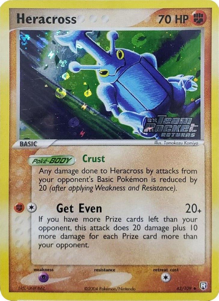 Pokemon | Heracross (43/109) (Stamped) [EX: Team Rocket Returns] | The Nerd Merchant