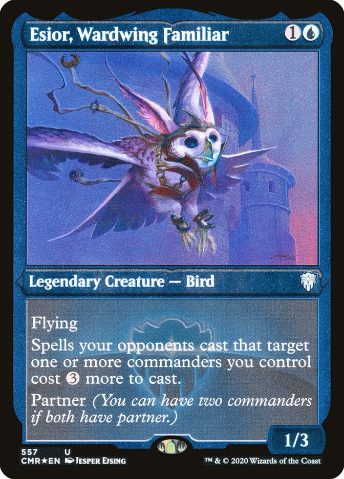 Magic | Esior, Wardwing Familiar (Etched) [Commander Legends] | The Nerd Merchant