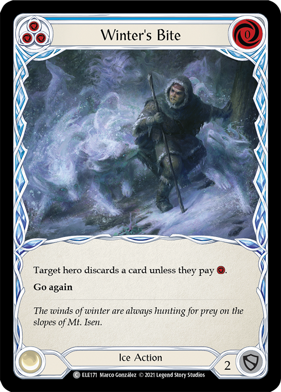 Flesh and Blood TCG | Winter's Bite (Blue) [ELE171] (Tales of Aria)  1st Edition Normal | The Nerd Merchant