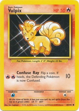 Pokemon | Vulpix (68/102) [Base Set Unlimited] | The Nerd Merchant