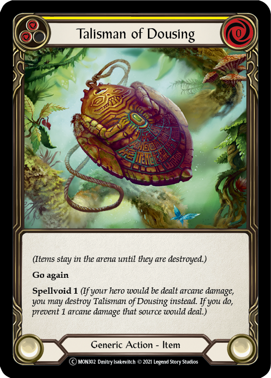 Flesh and Blood TCG | Talisman of Dousing [U-MON302-RF] (Monarch Unlimited)  Unlimited Rainbow Foil | The Nerd Merchant
