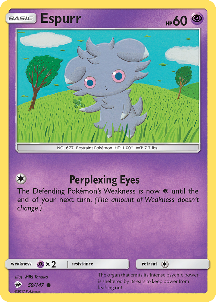 Pokemon | Espurr (59/147) [Sun & Moon: Burning Shadows] | The Nerd Merchant