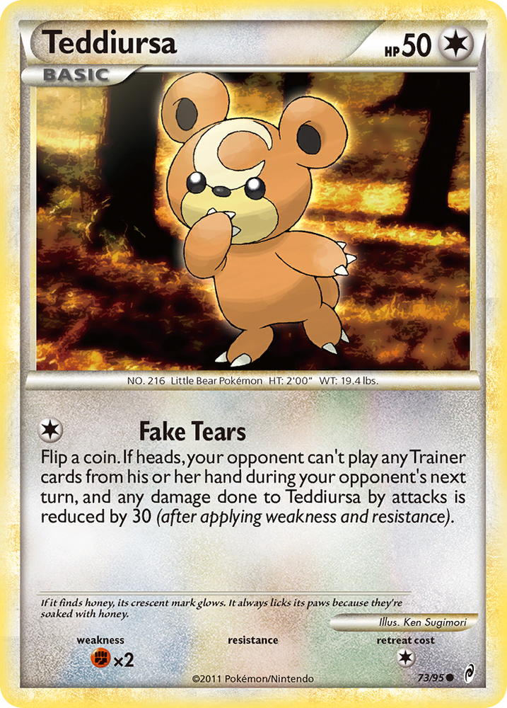 Pokemon | Teddiursa (73/95) [HeartGold & SoulSilver: Call of Legends] | The Nerd Merchant