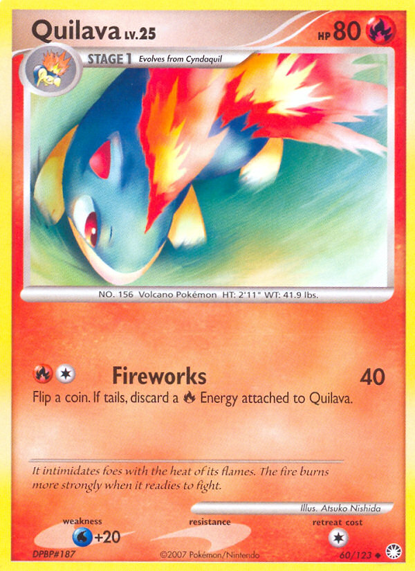 Pokemon | Quilava (60/123) [Diamond & Pearl: Mysterious Treasures] | The Nerd Merchant