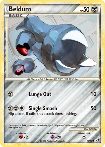 Pokemon | Beldum (43/90) [HeartGold & SoulSilver: Undaunted] | The Nerd Merchant