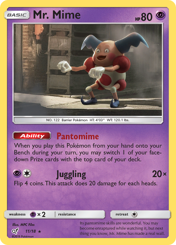 Pokemon | Mr. Mime (11/18) [Sun & Moon: Detective Pikachu] | The Nerd Merchant