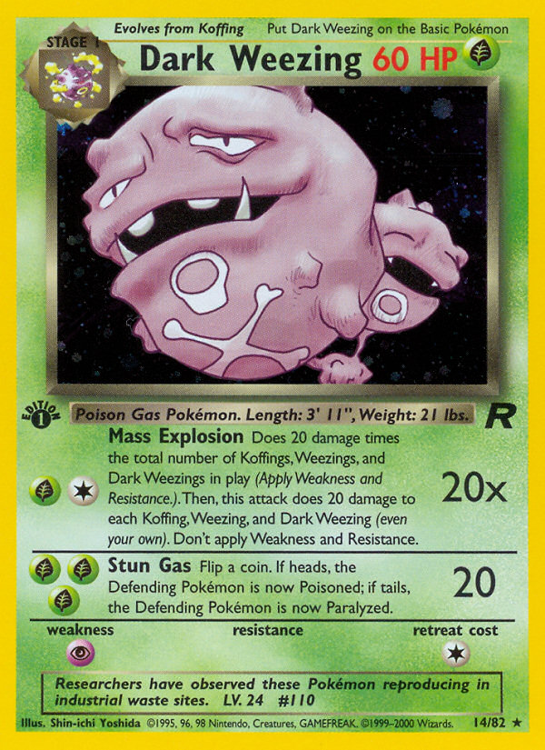 Pokemon | Dark Weezing (14/82) [Team Rocket 1st Edition] | The Nerd Merchant