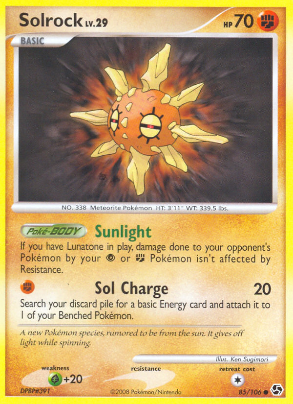 Pokemon | Solrock (85/106) [Diamond & Pearl: Great Encounters] | The Nerd Merchant