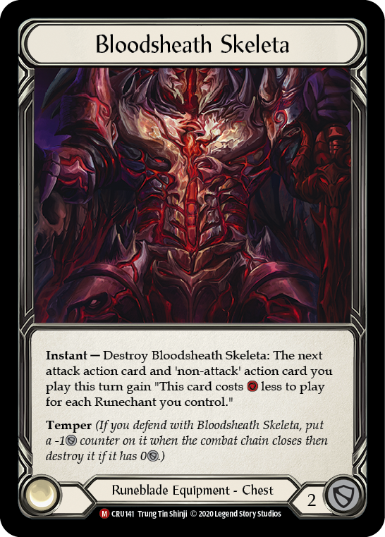 Flesh and Blood TCG | Bloodsheath Skeleta [CRU141] (Crucible of War)  1st Edition Normal | The Nerd Merchant