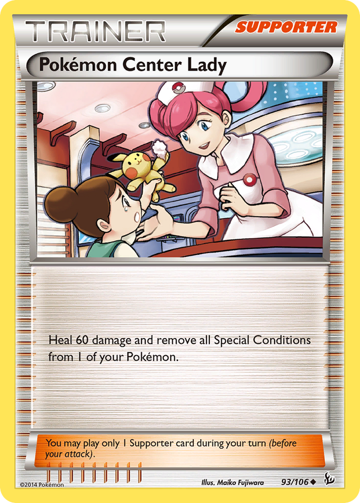 Pokemon | Pokemon Center Lady (93/106) [XY: Flashfire] | The Nerd Merchant