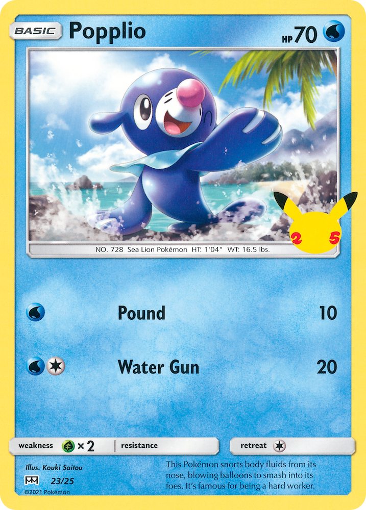 Pokemon | Popplio (23/25) [McDonald's 25th Anniversary] | The Nerd Merchant