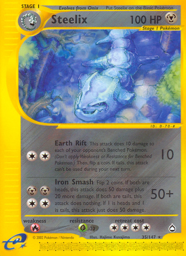 Pokemon | Steelix (35/147) [Aquapolis] | The Nerd Merchant